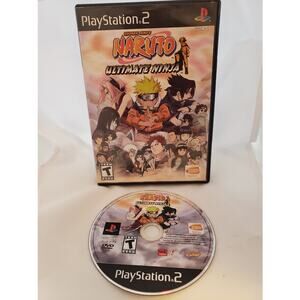 Naruto: Ultimate Ninja (PS2, No Manual) – Shonen Jump, Rated T, Bandai